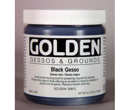 Μαύρο Gesso Golden - 473ml